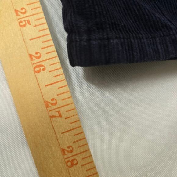 Peter Manning NYC Corduroy Chino Pants Navy Tapered USA Made Preppy 36x28 - Picture 10 of 12